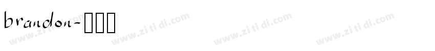 brandon字体转换