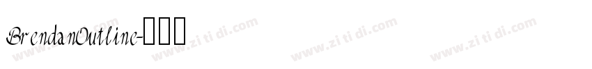 BrendanOutline字体转换