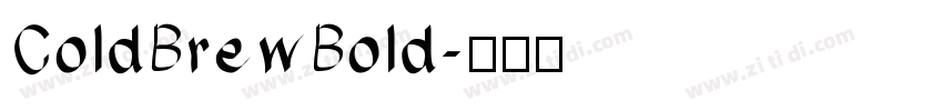ColdBrewBold字体转换