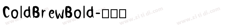 ColdBrewBold字体转换