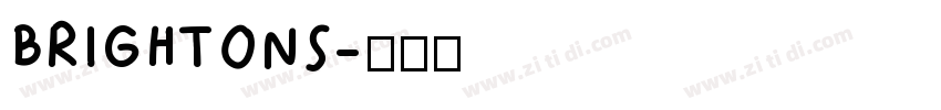 BRIGHTONS字体转换