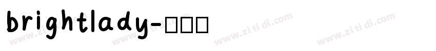 brightlady字体转换