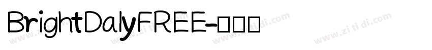 BrightDalyFREE字体转换