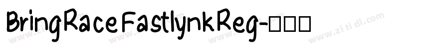 BringRaceFastlynkReg字体转换