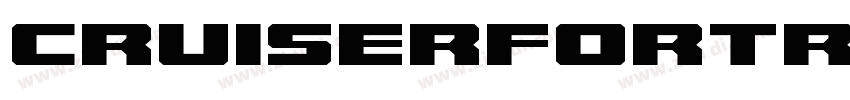 CruiserFortressPunch字体转换