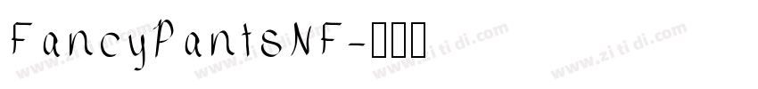 FancyPantsNF字体转换
