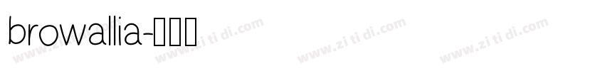 browallia字体转换