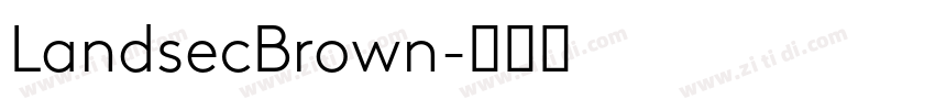LandsecBrown字体转换