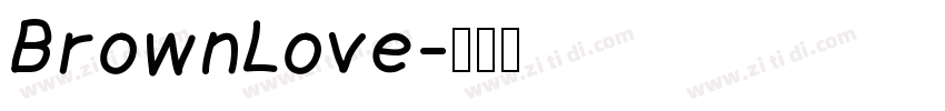 BrownLove字体转换