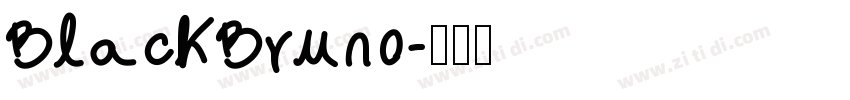 BlackBruno字体转换