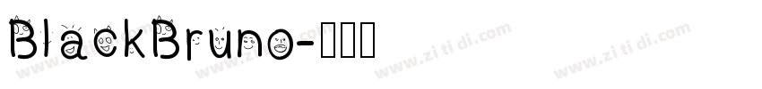 BlackBruno字体转换