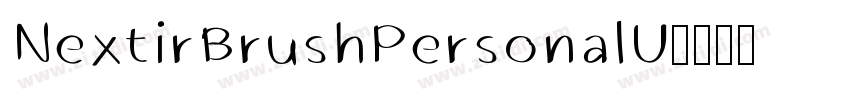 NextirBrushPersonalU字体转换