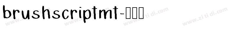 brushscriptmt字体转换