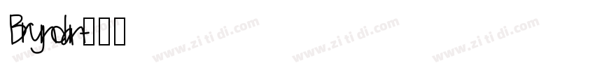 Bryndan字体转换