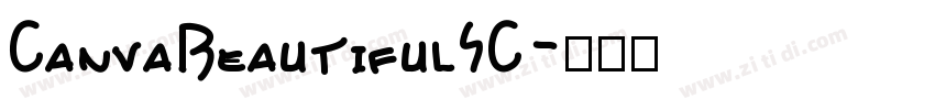 CanvaBeautifulSC字体转换
