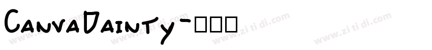 CanvaDainty字体转换