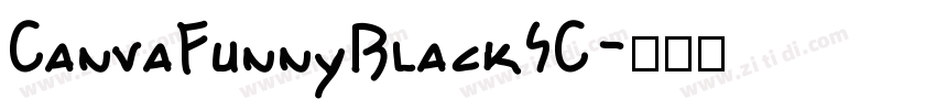 CanvaFunnyBlackSC字体转换