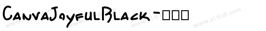 CanvaJoyfulBlack字体转换