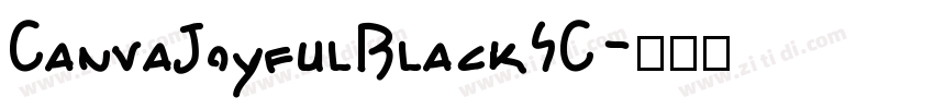 CanvaJoyfulBlackSC字体转换