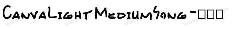 CanvaLightMediumSong字体转换