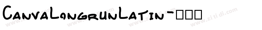 CanvaLongrunLatin字体转换