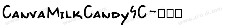 CanvaMilkCandySC字体转换