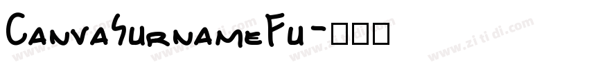 CanvaSurnameFu字体转换