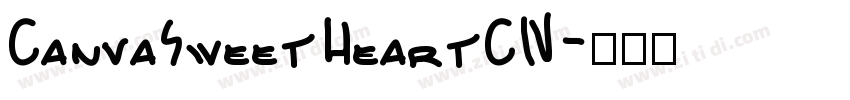 CanvaSweetHeartCN字体转换