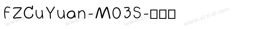 FZCuYuan-M03S字体转换