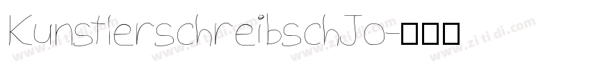 KunstlerschreibschJo字体转换