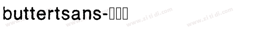 buttertsans字体转换