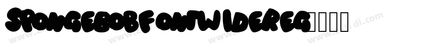 SpongeBobFontWideReg字体转换