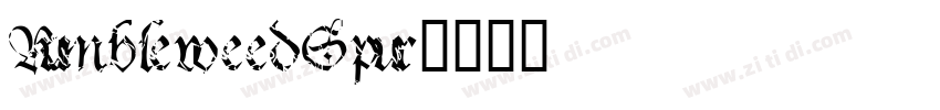 RumbleweedSpur字体转换