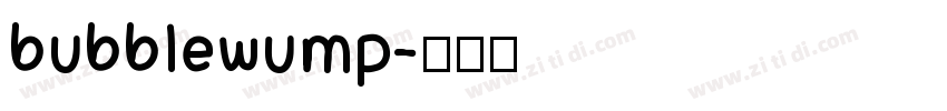 bubblewump字体转换