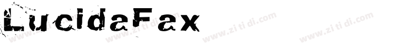 LucidaFax字体转换
