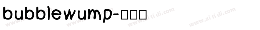bubblewump字体转换