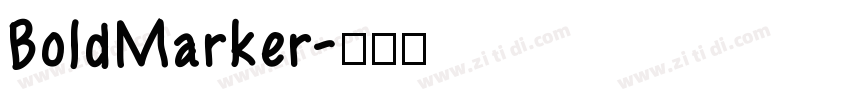 BoldMarker字体转换