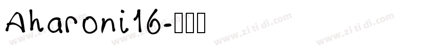 Aharoni16字体转换