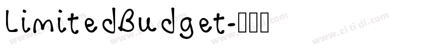 LimitedBudget字体转换