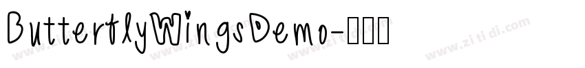 ButterflyWingsDemo字体转换