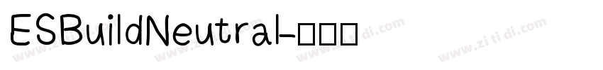ESBuildNeutral字体转换