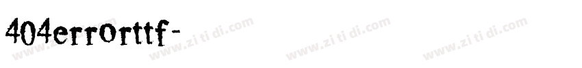 404errorttf字体转换