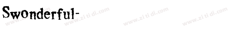Swonderful字体转换