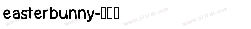 easterbunny字体转换