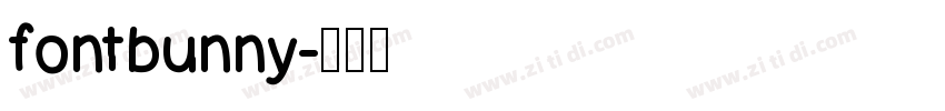 fontbunny字体转换
