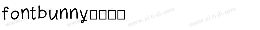 fontbunny字体转换