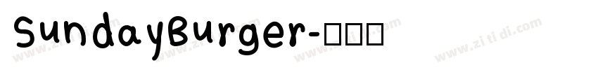SundayBurger字体转换
