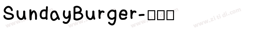 SundayBurger字体转换