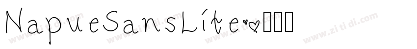 NapueSansLite字体转换