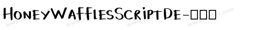 HoneyWafflesScriptDe字体转换